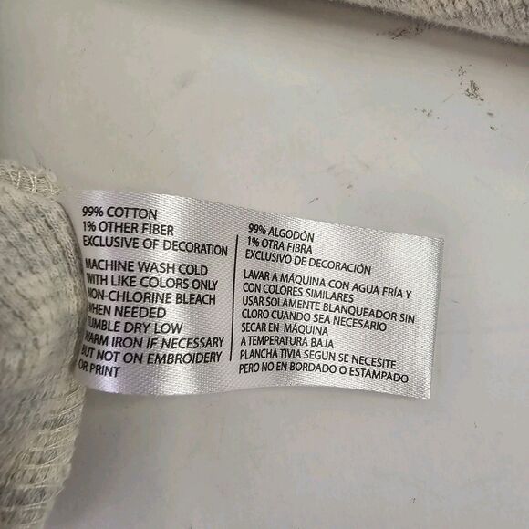 US Polo Assn Mens Cream Waffle Knit Sweatshirt Sz XL Crew Neck Preppy V0452 - Picture 7 of 9